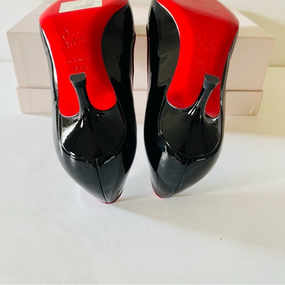Christian Louboutin black red patent kitten heels - Picture 12 of 16